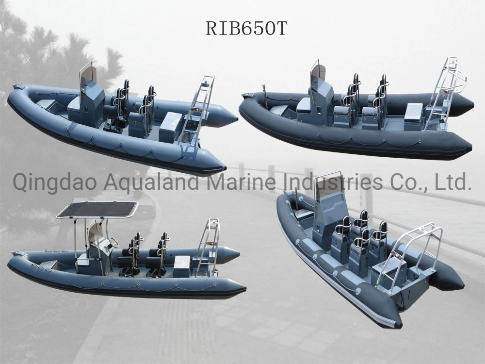 Aqualand 21feet 6.5m Rigid Inflatable Motor Boat/Rib Fishing Boat (RIB650B)