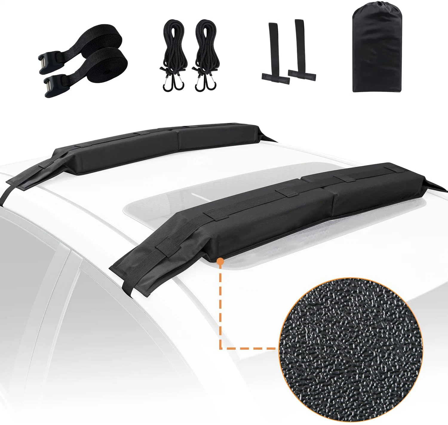 Top calidad Anti-UV 600D Nylon plegable Soft Surf Roof Rack Almohadillas personalizadas