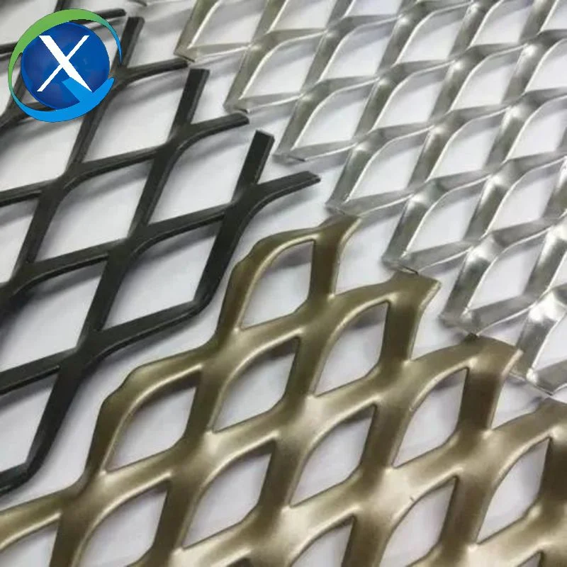 Aluminum Heavy Steel Mesh 10X20mm 1.22X2.44meters Diamond Hole Mesh Expanded Wire Mesh Expanded Metal