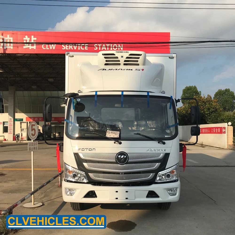 Foton 4X2 5ton frigorífico cuarto frío congelador frigorífico Van camioneta de carga