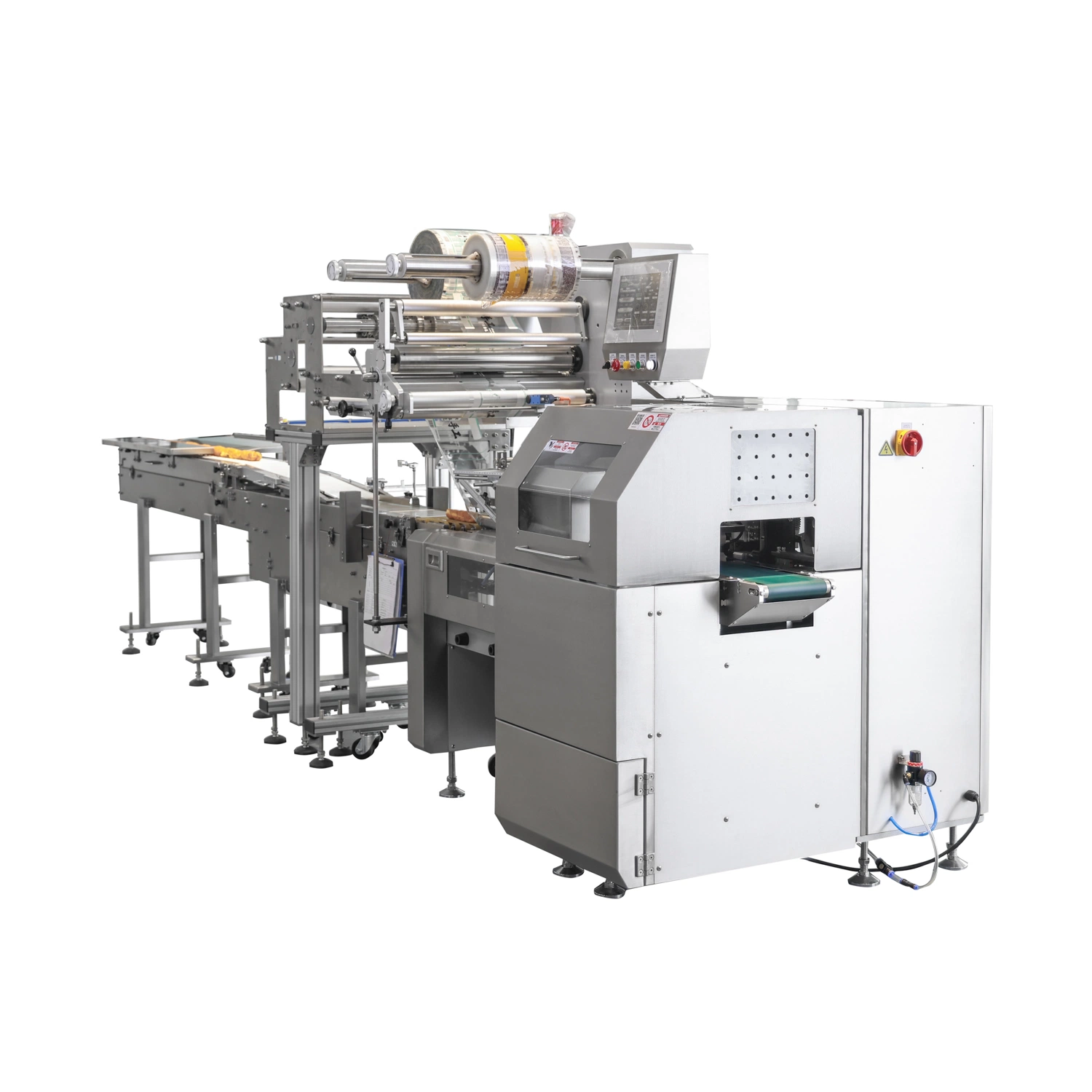 Steamed Sponge Cake Automatic Horizotnal Packing Machine Frozen Bun/Rice Cake Flow Wrapping Packaging Machinery