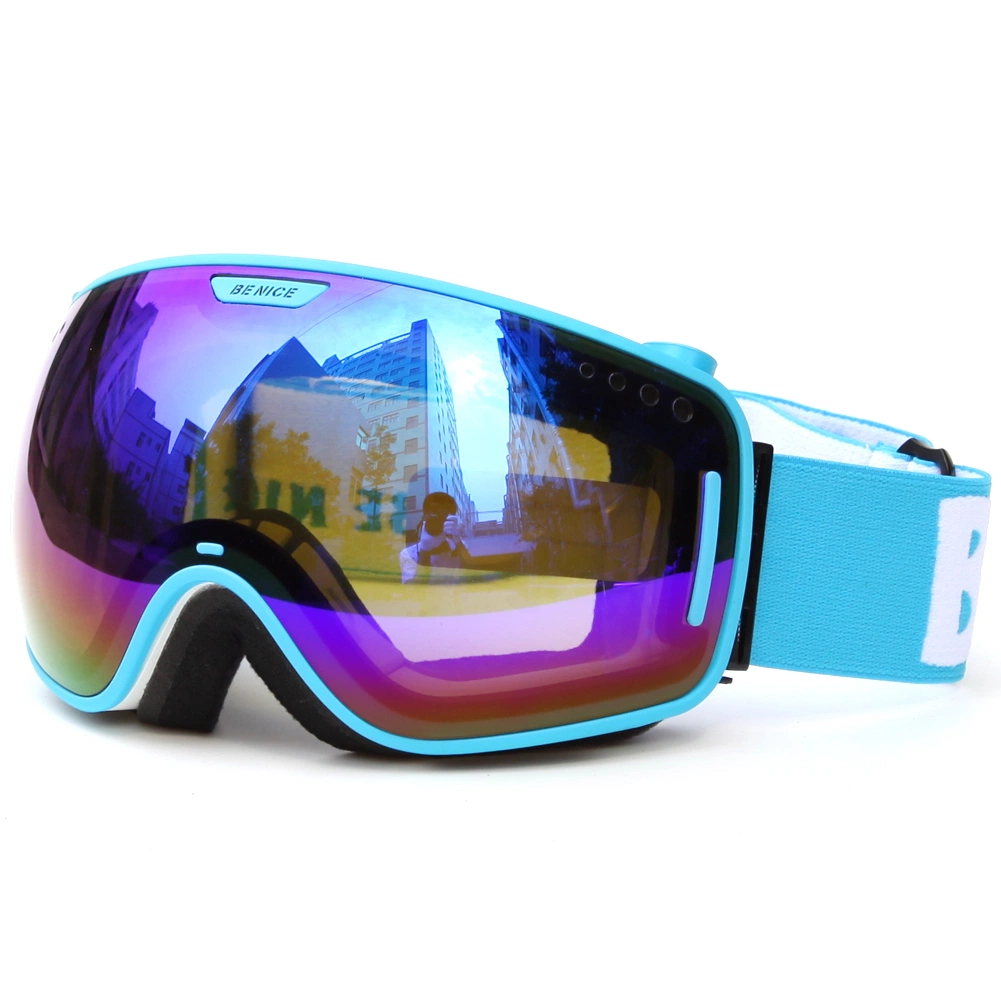 FDA Approved Snow Goggles with Adjustable Nose-Bridge Foam Most Comfortable Fit Skiing Eye Glasses Ski Goggles