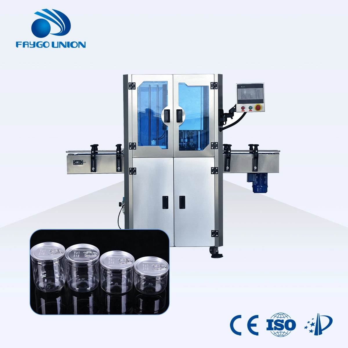 Low Price Semi Automatic Plastic Can Cup Pet Soda Beverage Water Bottle Sealer Metal Tuna Tin Sealing Machine Labeling Machine Packing Machine for Sale