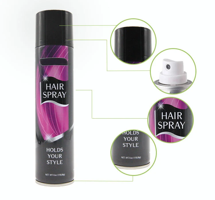 Heißer Verkauf Private Label Feuchtigkeitsspendende Mode Haar Styling Mist Natürlich Duft Starker Halt Haarspray