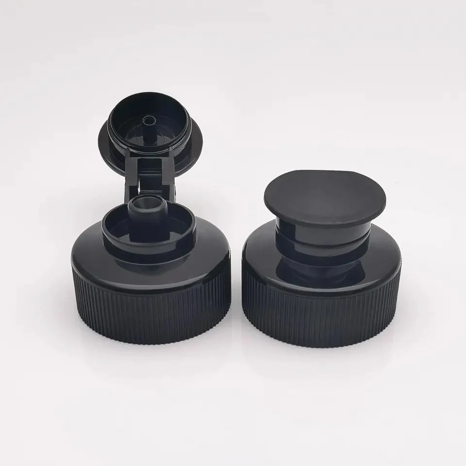 New Design 28 mm Flip Top Cap 28/400 High quality/High cost performance  Ribbed Bottle Cap