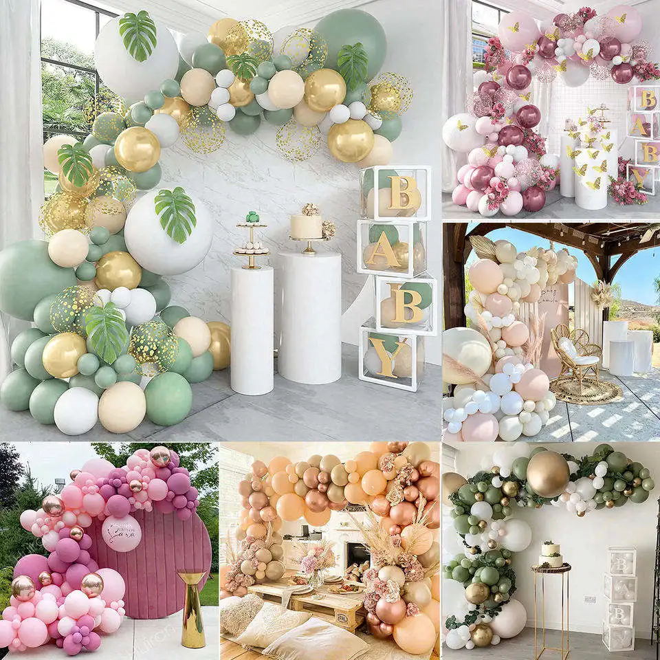 2023 Partido Popular de la decoración de globos de cumpleaños para la boda Kit de venta al por mayor