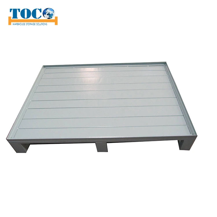 China Manufacturer Single Faced Heavy Duty Metal Pallet with Non-Skid Surface