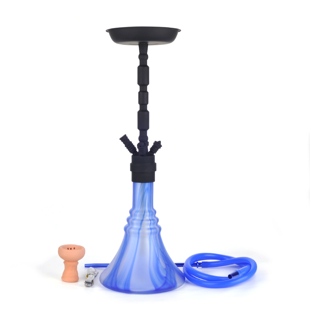 Fabricación de acrílico azul Shisha Hookah botella de 1 tubos Chicha Shisha Jl-344ah