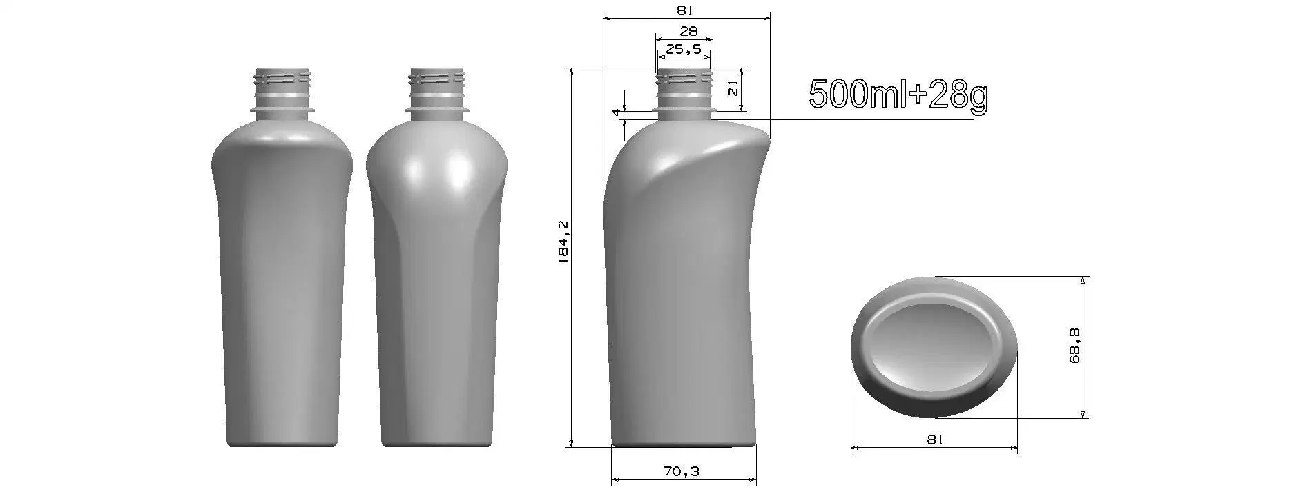 Maßgeschneiderte 2 Kavitäten Pet Flasche Semi Automatic Kunststoff Wasser Flaschenform Blasform