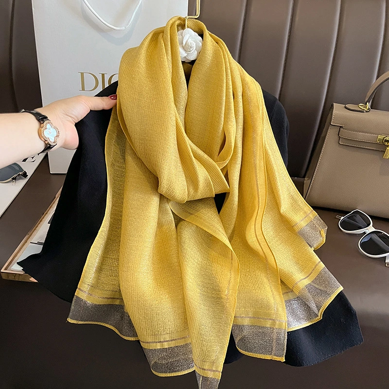 Modesto confortável abate Outono Silk Cut Scarf tendência Stewardess 80 * 190cm Perfeito