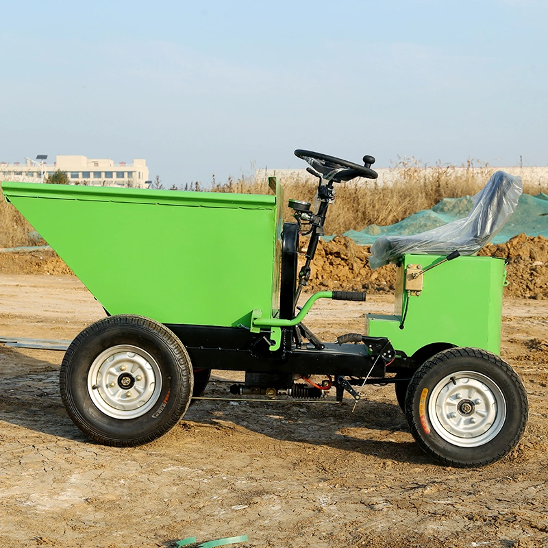 CE Mini Dump Truck for Sale Wheeled Electric Dump Truck Wholesale/Supplier 4 Wheel Drive Hydraulic Mini Dump Truck Fruit Transporter All Terrain Vehicle ISO Certified