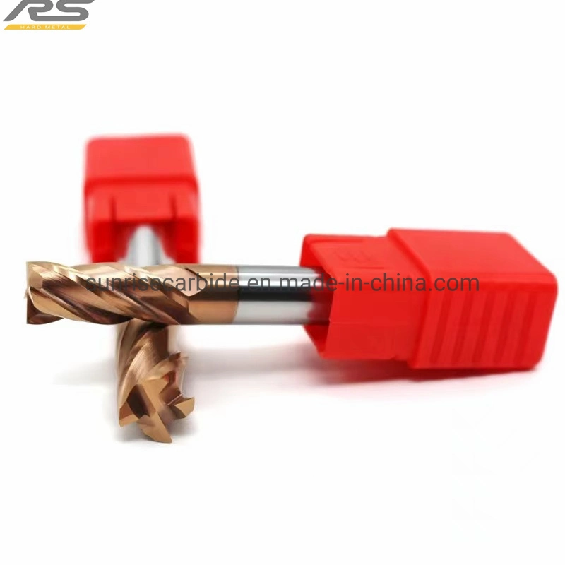 HRC45 Carbide 4 Flute Standard Length Carbide Milling Cutter