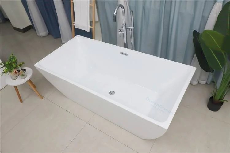 De tamaño estándar de inmersión de gran parte inferior de Shenzhen Retangular suave Bañera bañera de patas