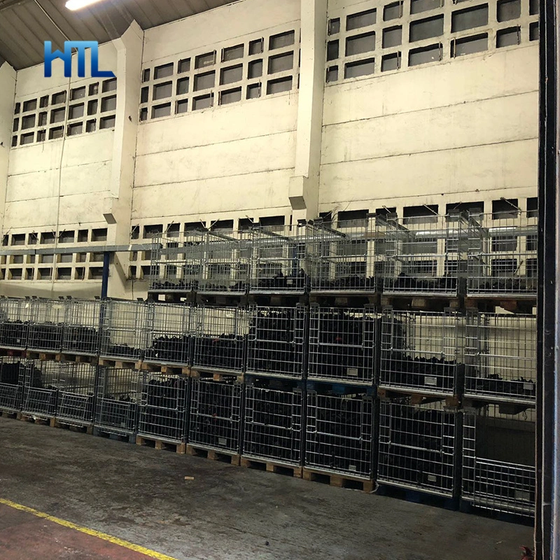 High quality/High cost performance  Rigid Foldable Steel Wire Mesh Box Cage Pallet