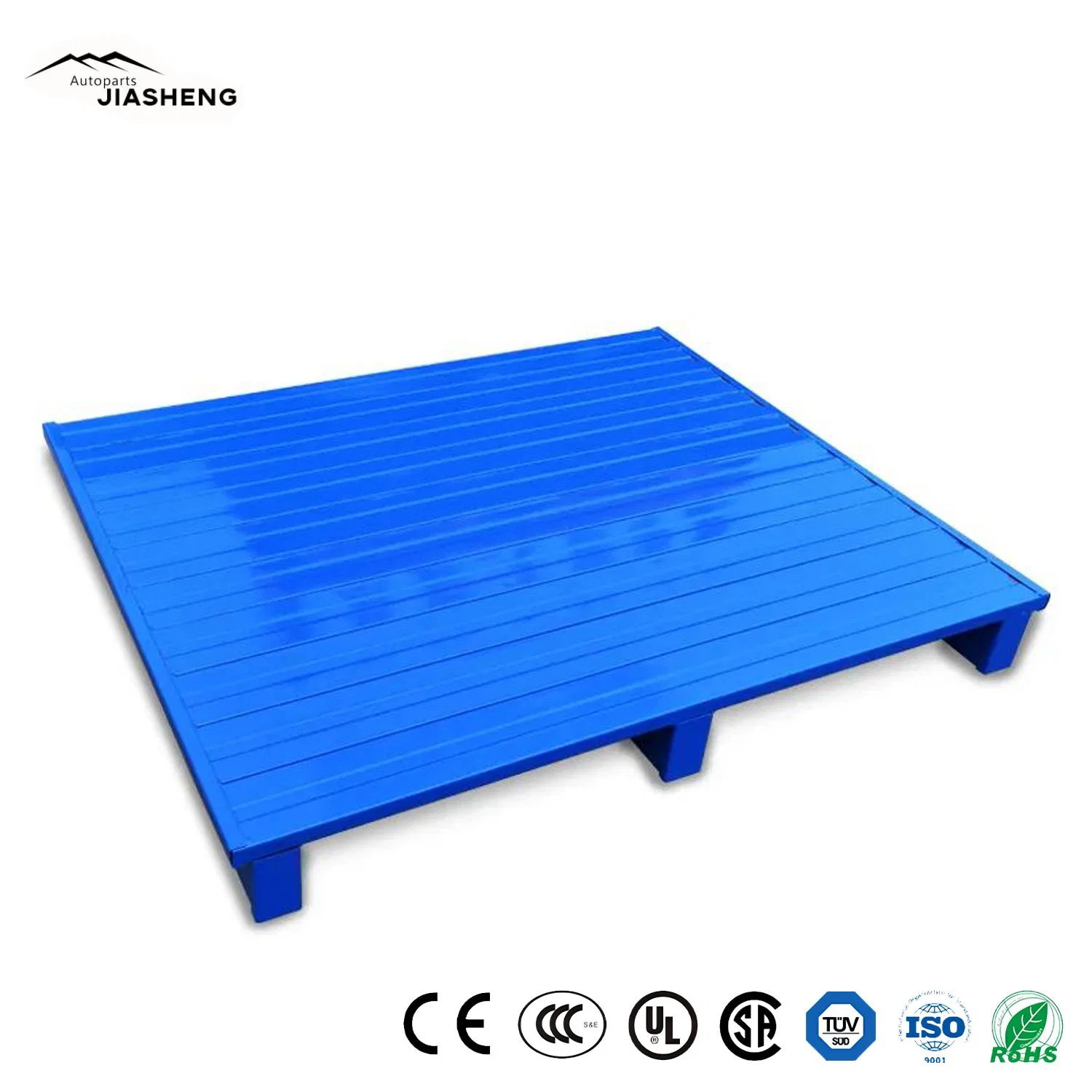 Alta calidad de Metal Pallet Fabricantes 4 Way Iron Power Coat Venta global de palets de acero de dos vías