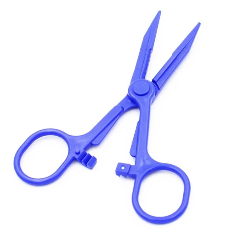 Disposable Plastic Curved Hemostatic Forceps