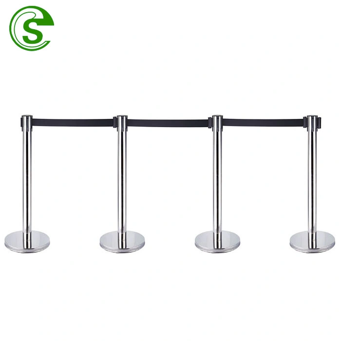 H 1m Control Crowd Supermarket Isolation Guard Line Queue Stands Belt Barrier