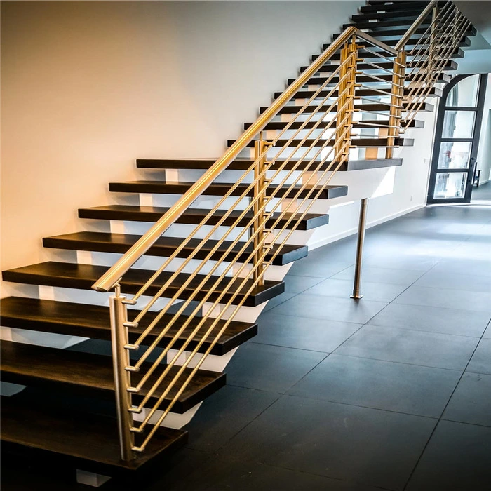 New Arrival Steel Structure Staircase Staircase Lights Perforated Steel Stair Bulustrade