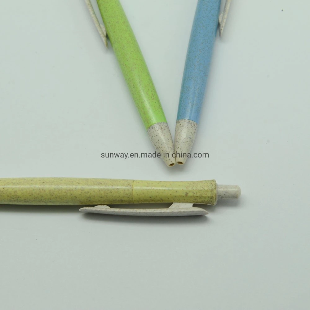 Environmentally Friendly Biodegradable Corn Plastic Ball Pens Blue Ink 1.0mm