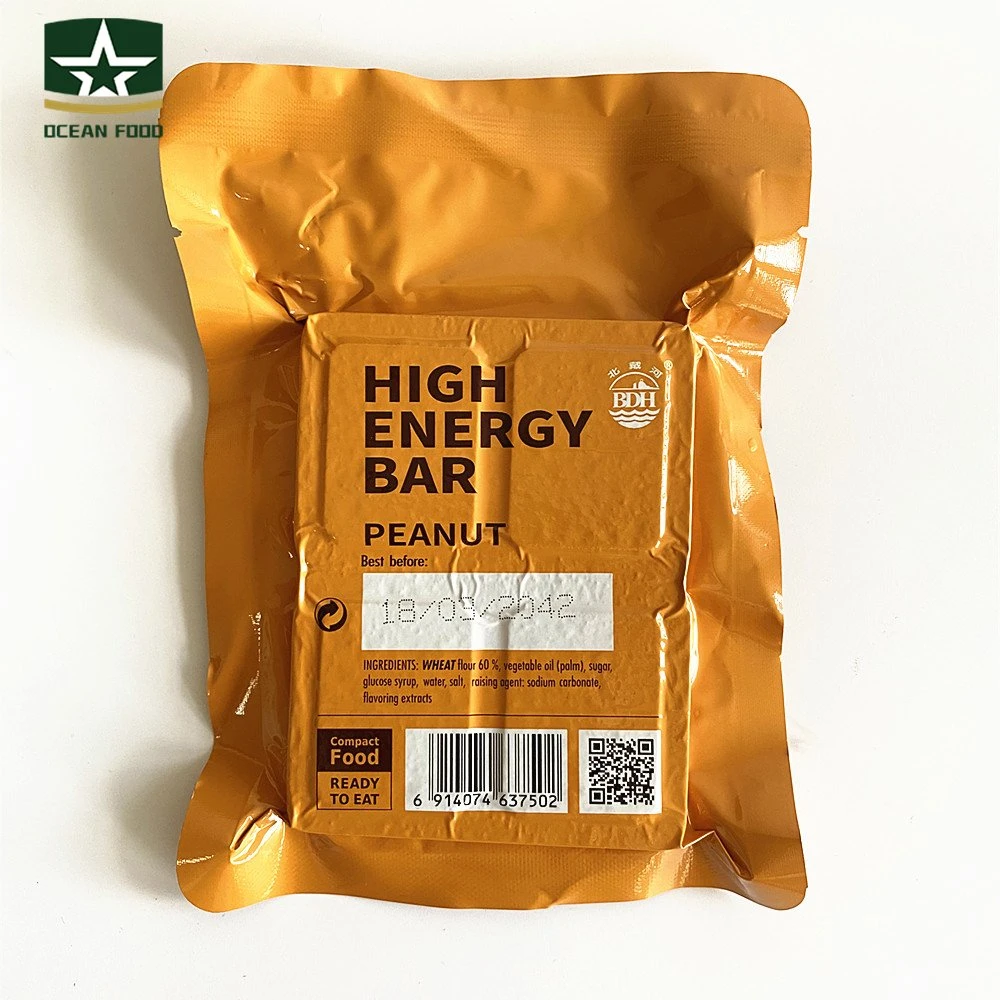 120g High Energy Biscuits/Bars Peanut Flavor for Survival Outdoor Food Rations