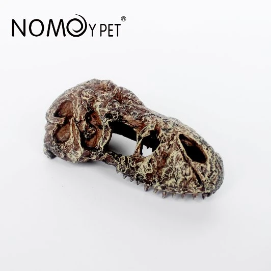 Nomoy Pet Resin Reptile Ocultar répteis Cave evitando Caves Simulação Árvore latido Amphibianos paisagem Lizard alimentação caixa decoração