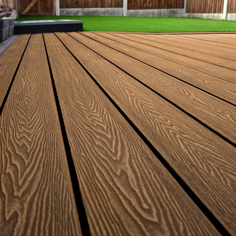 Öko recyclebar Outdoor DIY Baustoff Engineering Holzboden Kunststoff WPC-Deckplatten aus Verbundmaterial