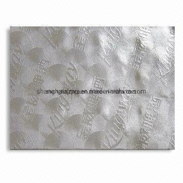 71GSM Metallized Beer Label Paper with Linen Embossed