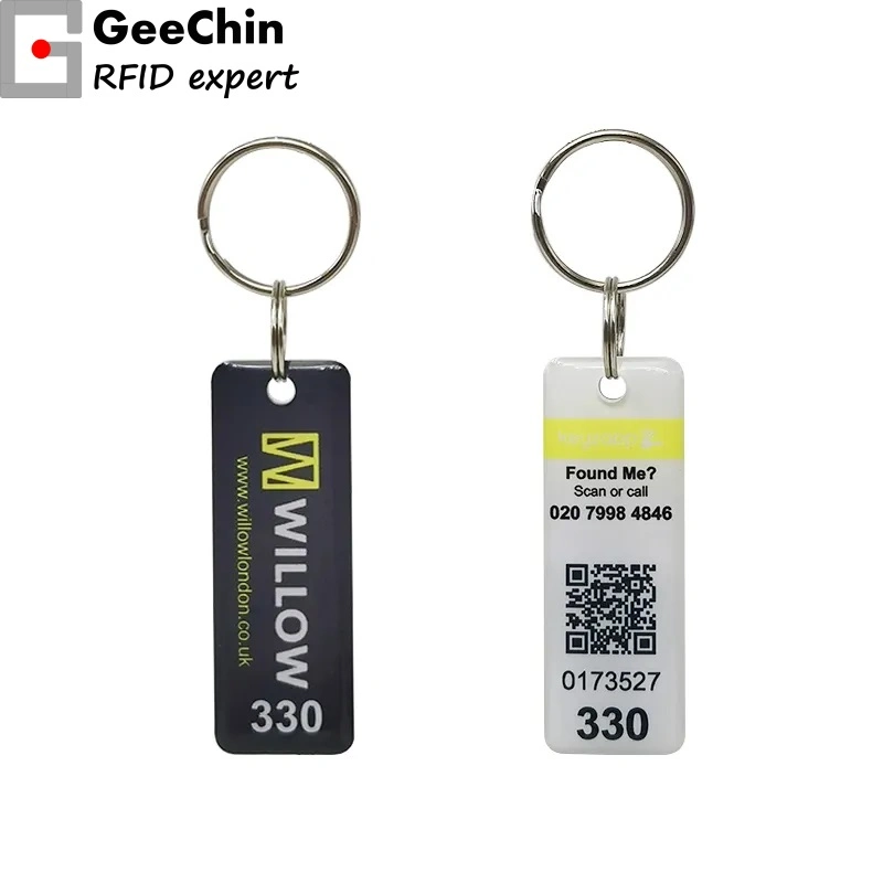 Jeton de badge de porte-clés Epoxy NFC 1K MIFARE réinscriptible 13,56 MHz Balise