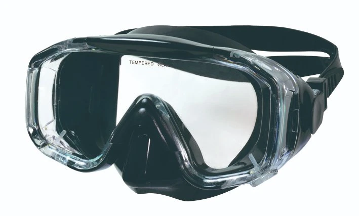 3 Diseño Anti-Fog Reanson Ventana de vidrio templado de máscara de buceo, natación y buceo