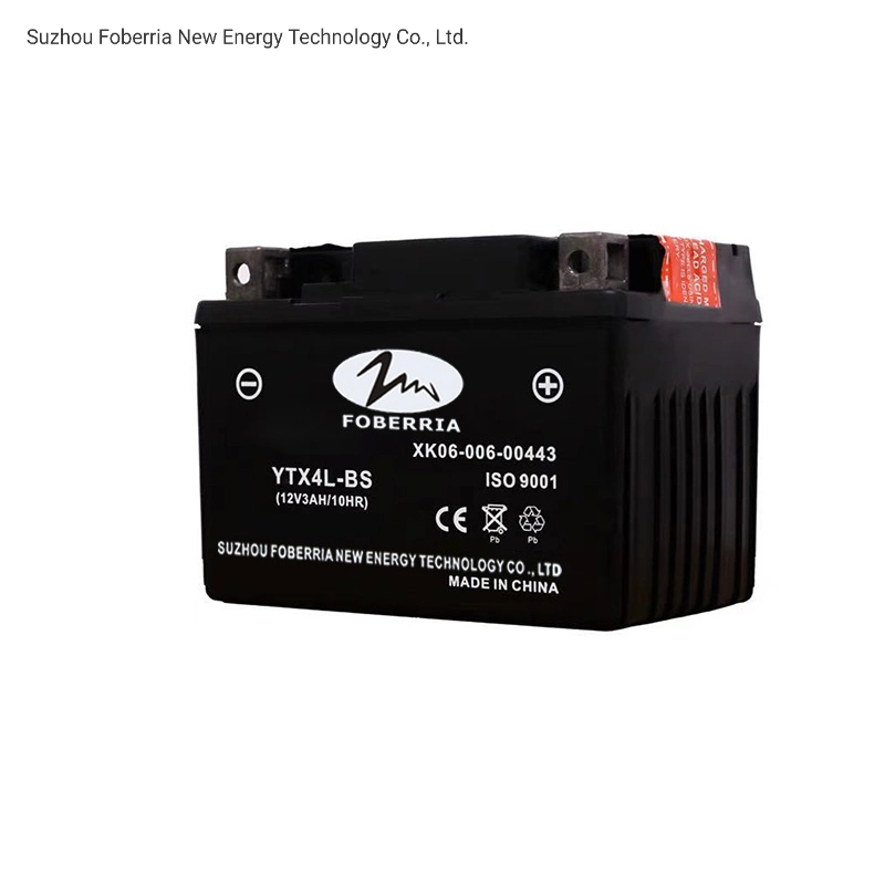 Wholesale/Supplier High quality/High cost performance  12V Dry Charged Motorcycle Battery with Electrolyte Bottle