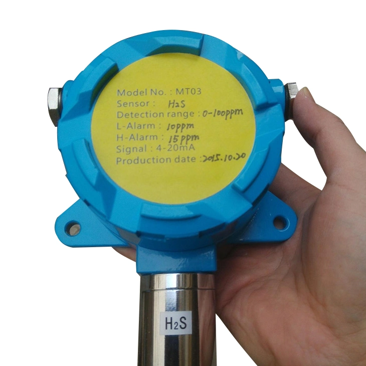 Fixed 0-100ppm Sulfuretted Hydrogen H2s Gas Detector