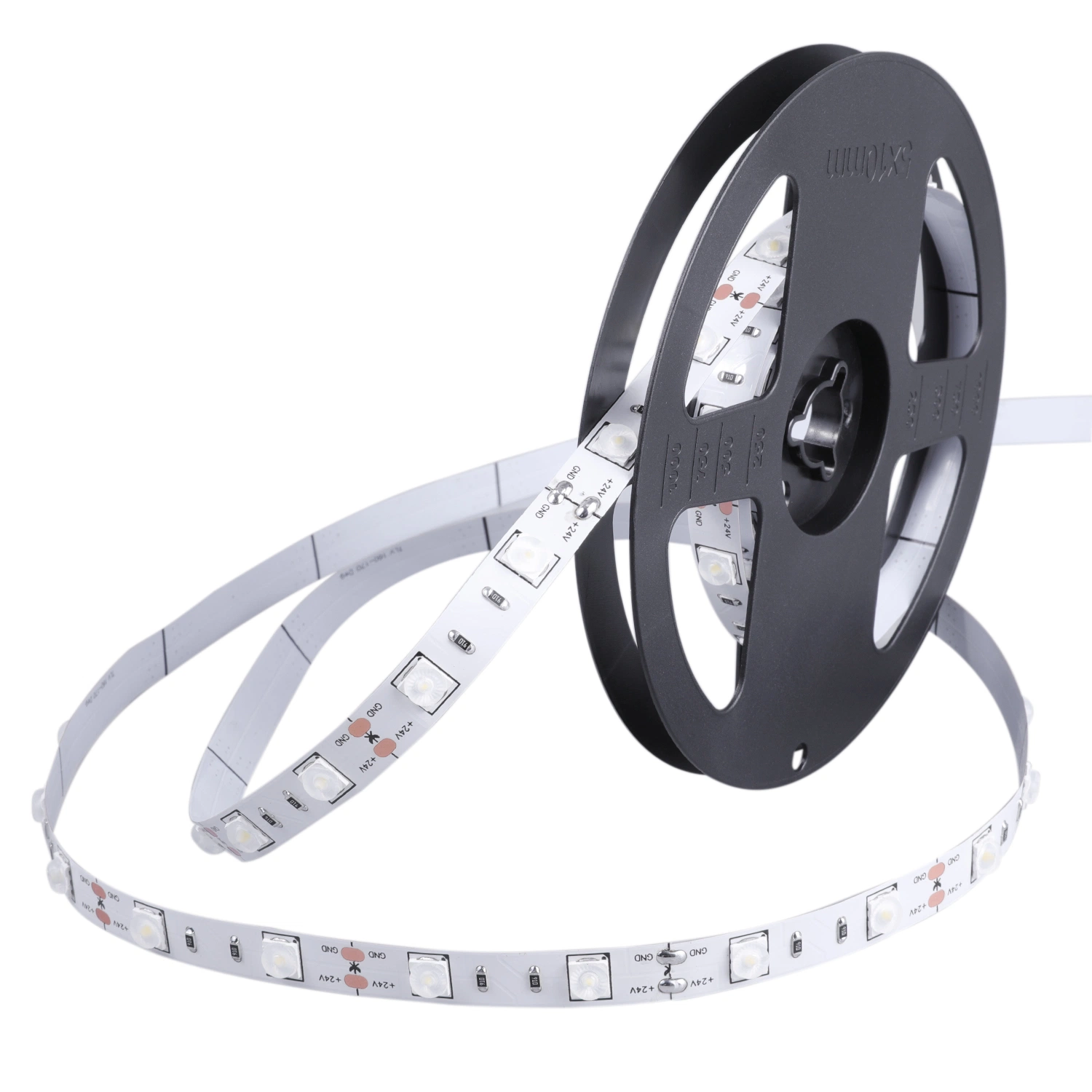 DC24V SMD6060 20leds/m Large light beam angle 170 degree Flexible LED strip light with lens