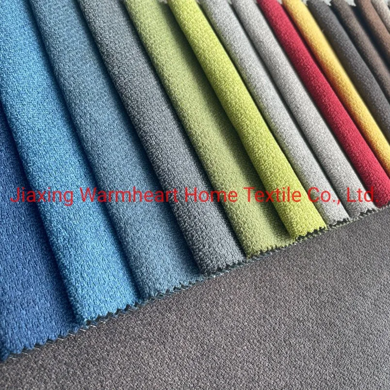 Ready Goods Fleece Linen Two Tones Polyester Woven Sofa Fabric Furniture Material for Couch Chair Decorative Cloth (JX002)