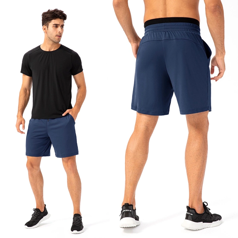 Shorts d'entraînement pour hommes, légers, de course, de basketball, de boxe, de sport en salle, avec poche latérale + double couche à la taille