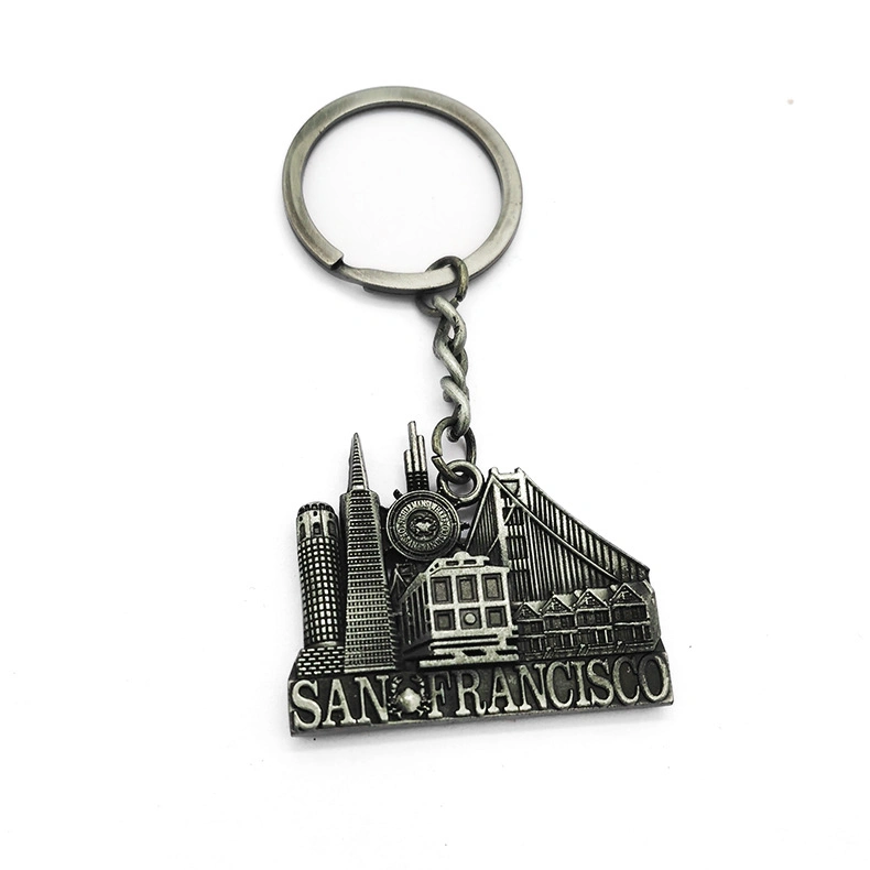 Souvenir Collection 3D Metal Souvenir Keychain Key Ring