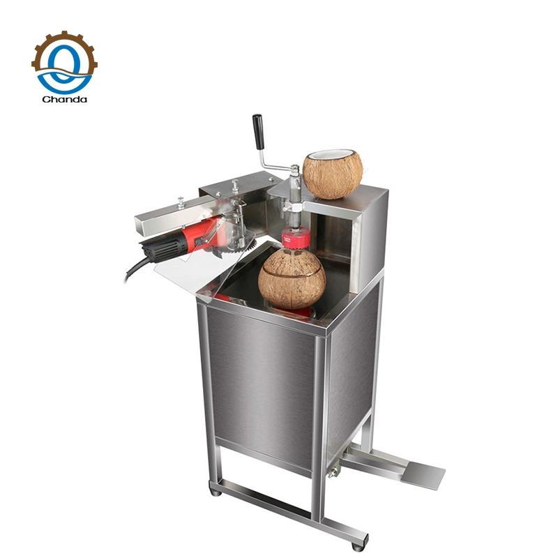 Edelstahl Frische Kokosnuss Shell Öffnung Maschine Electric Green Coconut Peeling Maschine Kokoshaut Peeling Maschine Kokosnuss Shell Opening Maschine