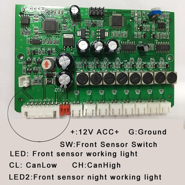 OE Sensor de Estacionamento Dianteiro e Traseiro com 8 Sensores, Tela Original, Buzzer e Câmera para Honda Radar.