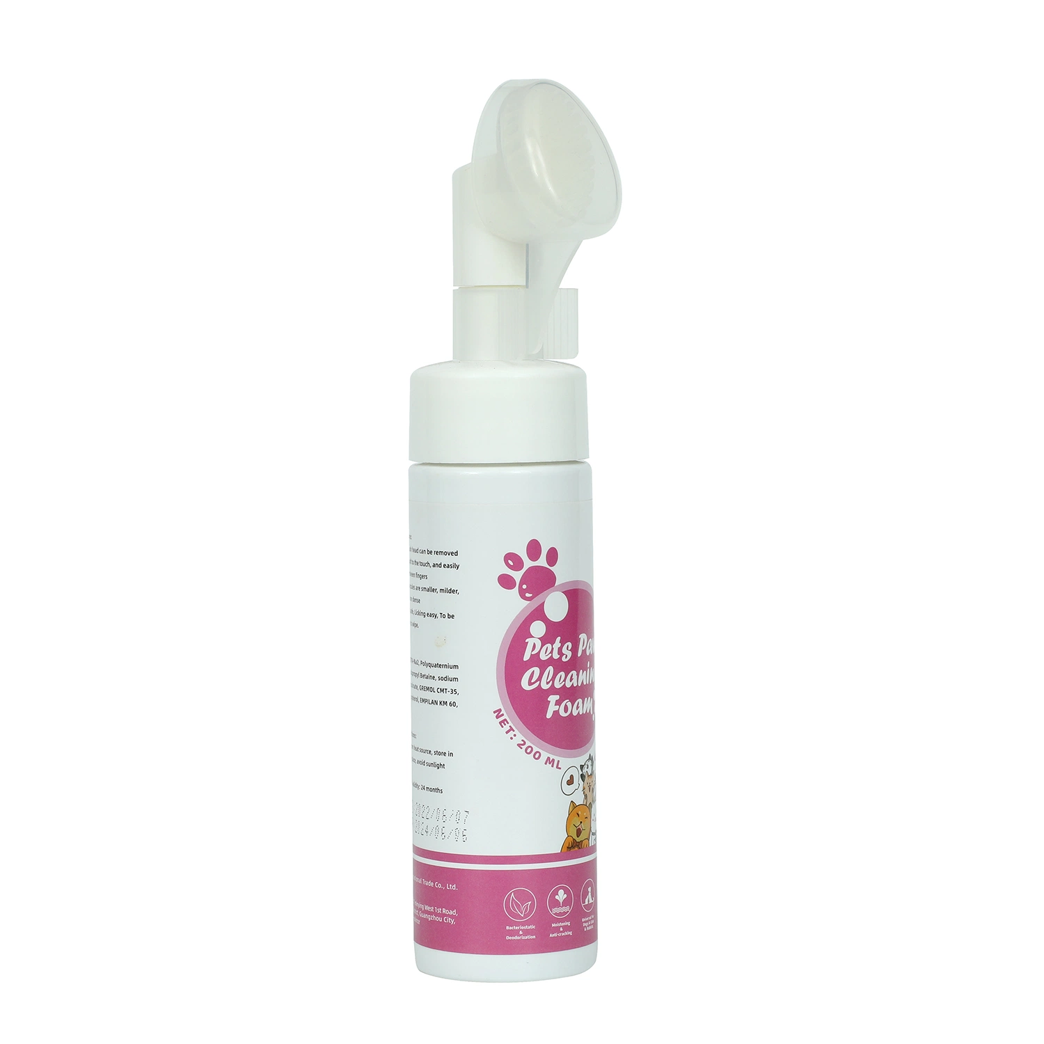 Limpieza espuma Pet Productos domésticos Limpieza serie Paw Foam Body Lavar los suministros para mascotas