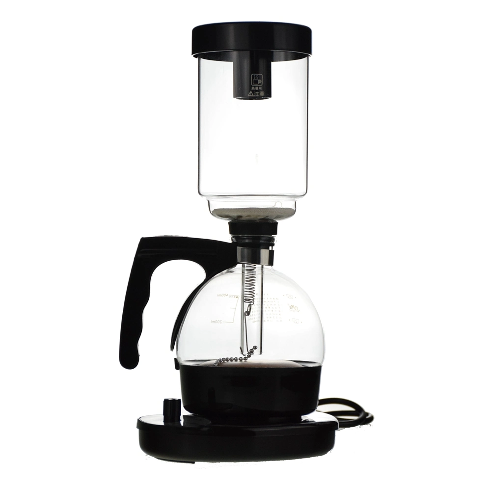 Ecoocffee 220V 300ml Schwarz Farbe elektrische Siphon Kaffeemaschine Glas Kaffeemaschine Und Wasserkocher Dt01