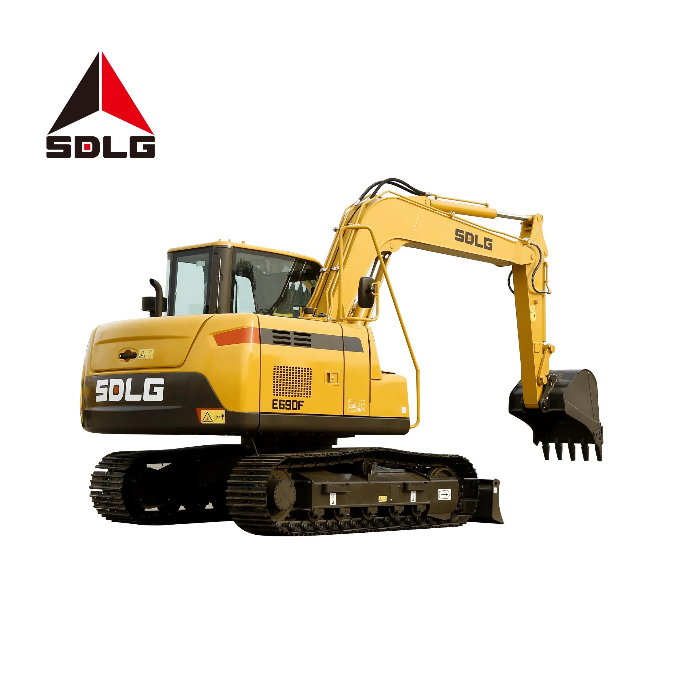 Sdlg E690f 9t Compact Energy Saving Hydraulic Crawler Excavator with 0.32m3 Bucket for Mines and Construction Site