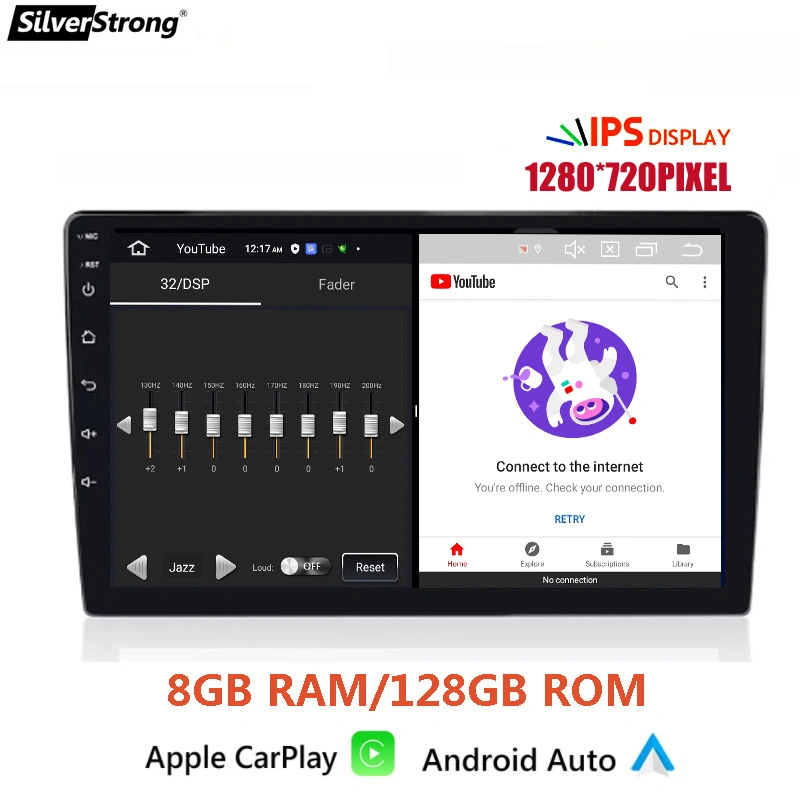 Silverstrong 9 10 Inch Android 11 8core 8+128GB Univeral Car Radio Autoradio GPS Navigation