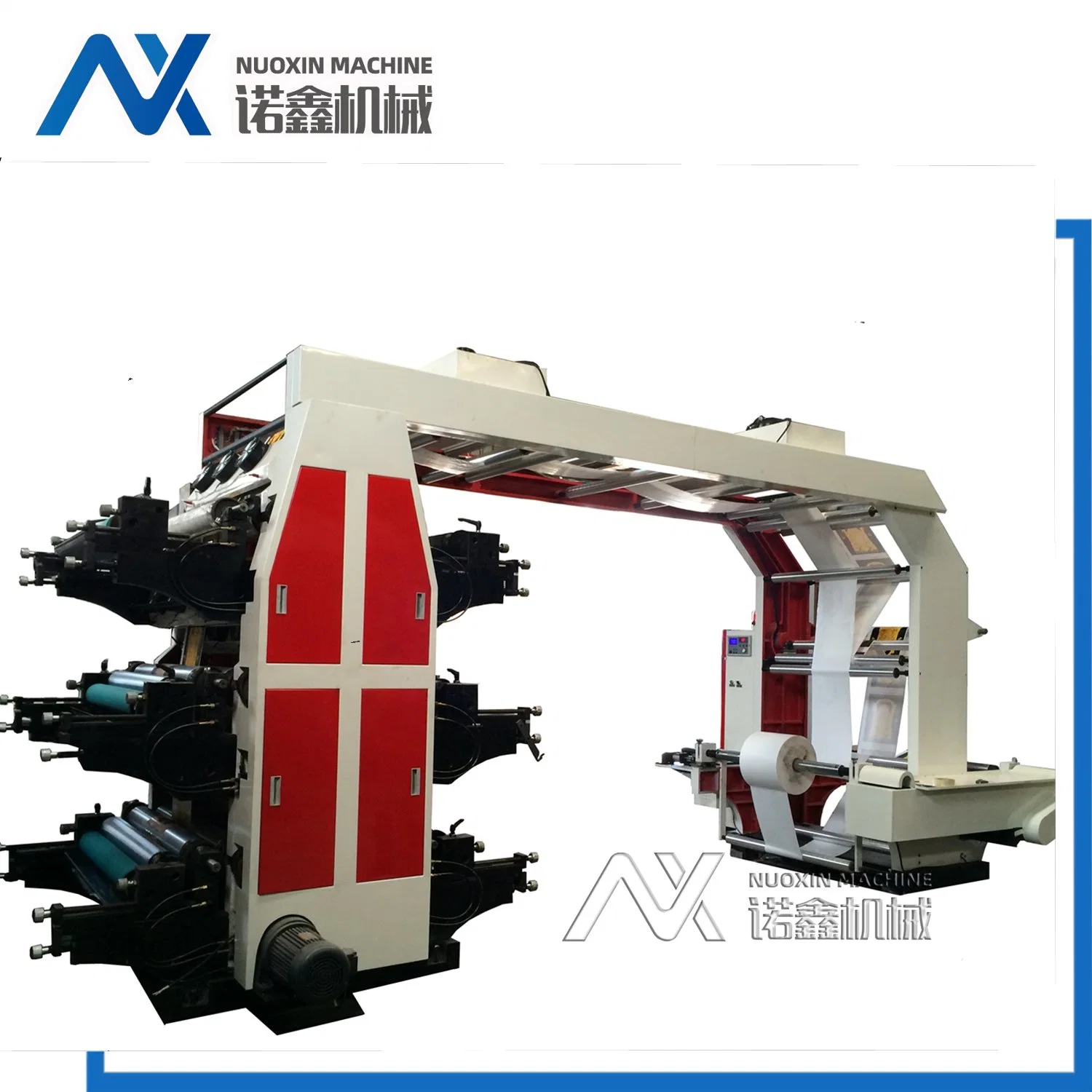 6 Colour Multicolor Flexo Printing Machine for PP PE Film Paper