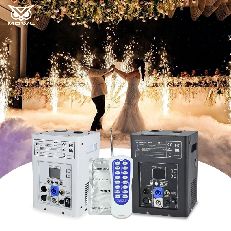 Mowl DMX Control Digital Screen Sparkler Cold Spark Machine for Wedding Stage