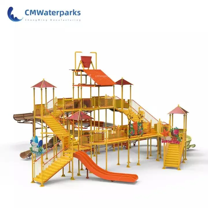 Personalizable China Factory Water Park Equipment agua de vidrio de fibra de agua tobogán de agua Casa para niños adultos