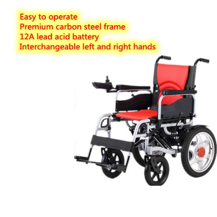 Fauteuil roulant électrique intelligent léger pliage entièrement automatique de batterie au lithium âgées handicapés en fauteuil roulant scooter