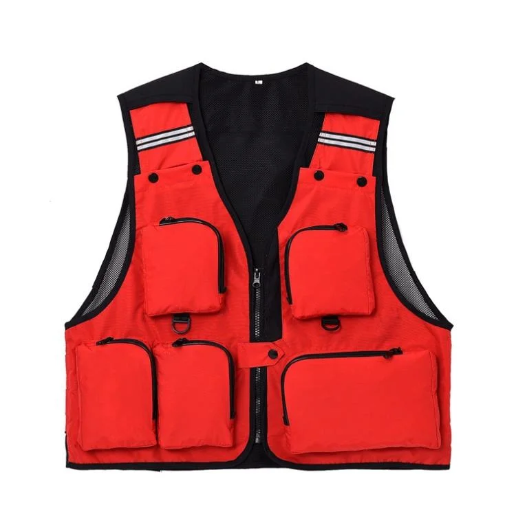 Hot Quality Multi-Pocket Fishing Vest Adult Jacket Floating Cloth for Sale