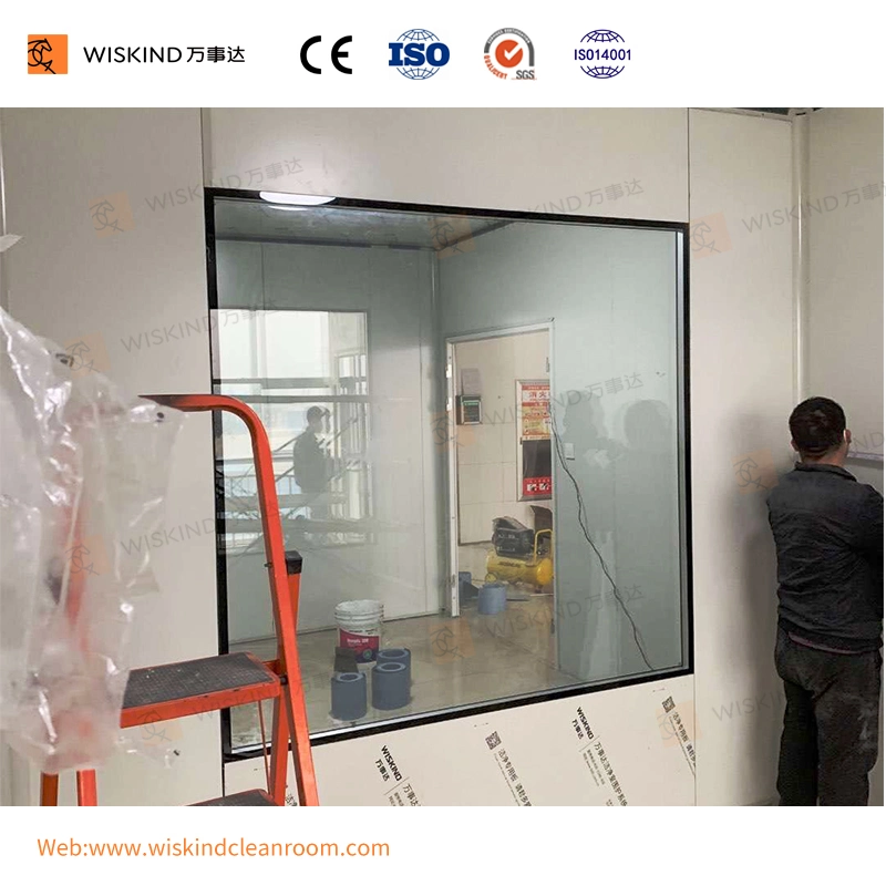 980mm Cleanroom View Glass Customized Length for Pharm Plant Corridor