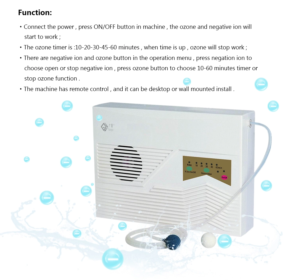 Multifunction Ozone Water Purifier Ionizer Air Cleaner for Home Use