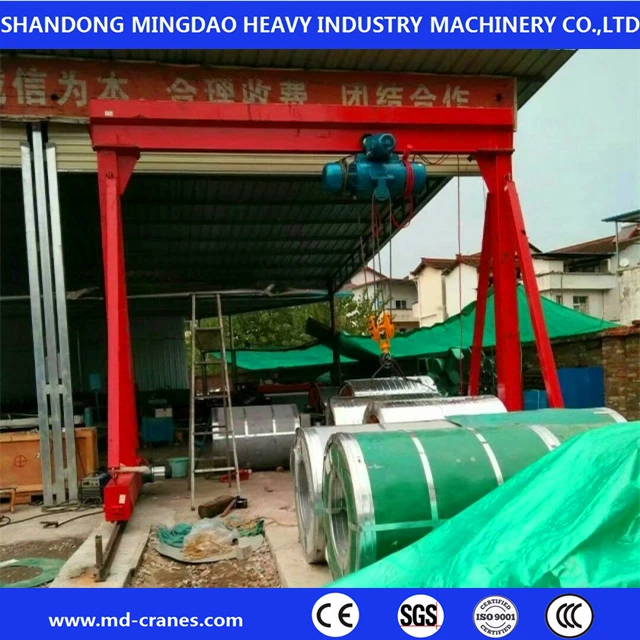 Small Portable Rackless Mobile Workshop 3 Ton 5 Ton 3 Ton Adjustable Height Mini Movable Gantry Crane with Low Price and High quality/High cost performance 