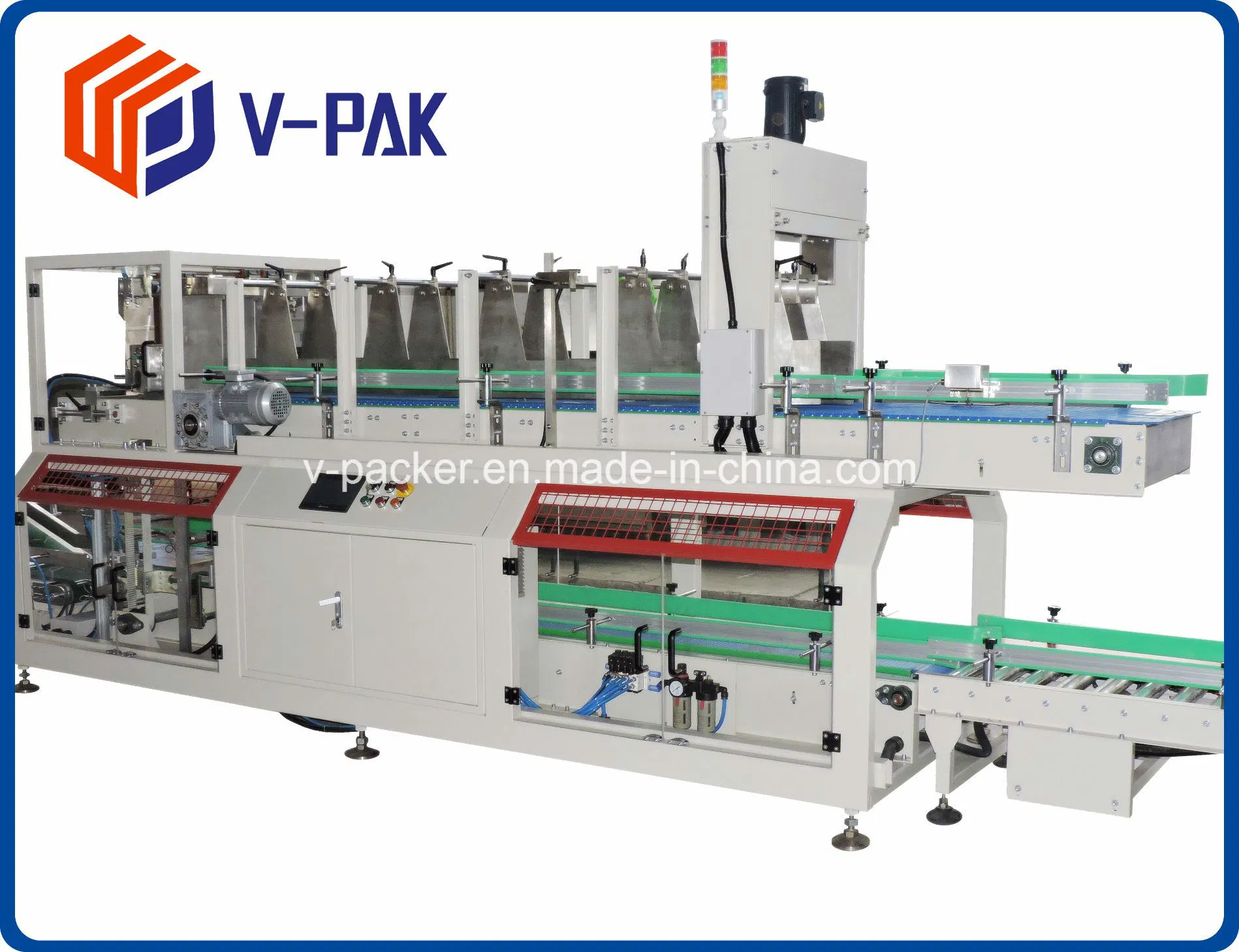 High Efficiency Automatic Flat Bottles Case Filling Machine for Water and Juice